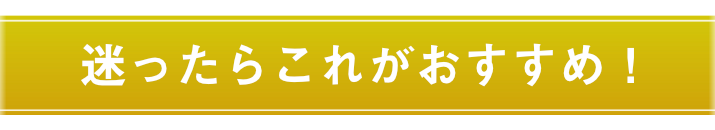 迷ったらこれがおすすめ！